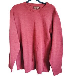 Marlboro XXL Rust Color Cotton Blnd Long Sleeve Jumper Sweater Men's Vintage 90s